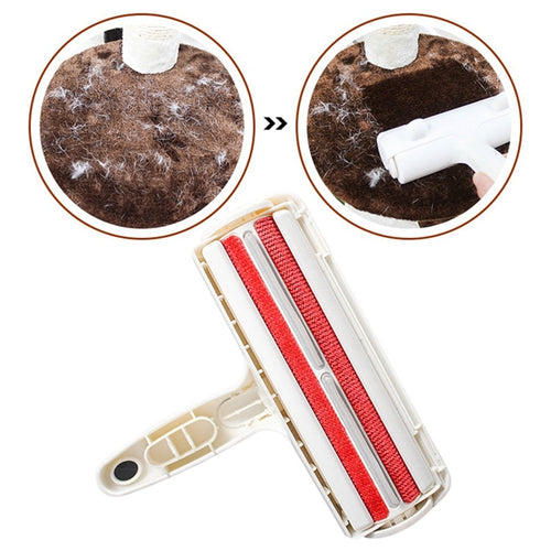 2-Way Pet Hair Remover Roller Removing Dog